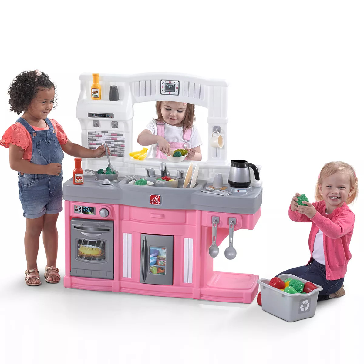Step2 Modern Cook Play Kitchen Pink Set | Kohl's