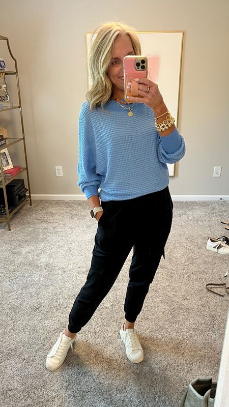 Small joggers and XS sweater 
Use code LISA10 

#LTKstyletip #LTKfindsunder100 #LTKover40