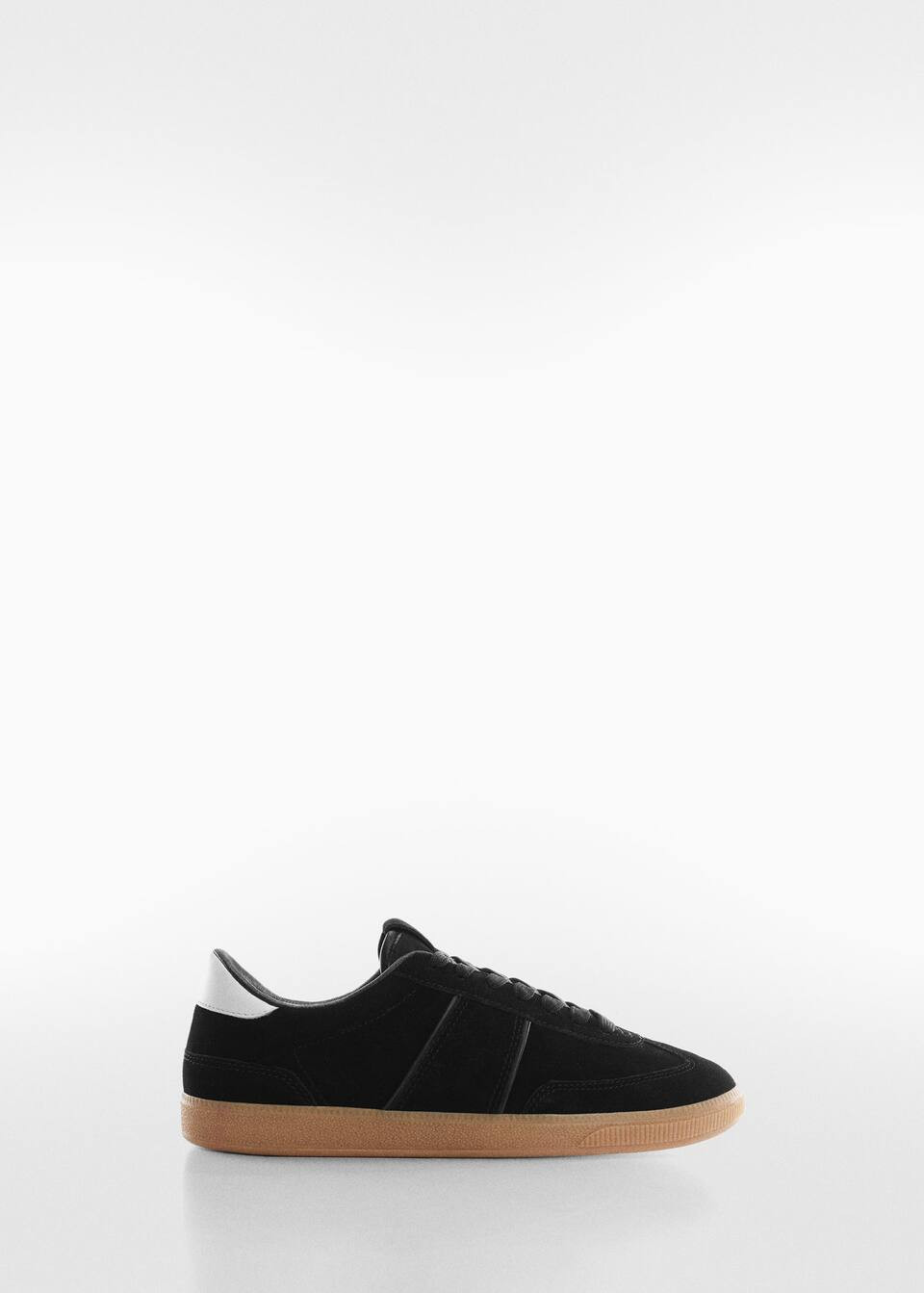Contrast sole leather sport shoes -  Women | Mango USA | MANGO (US)