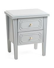 26in 2 Drawer Side Table | Marshalls