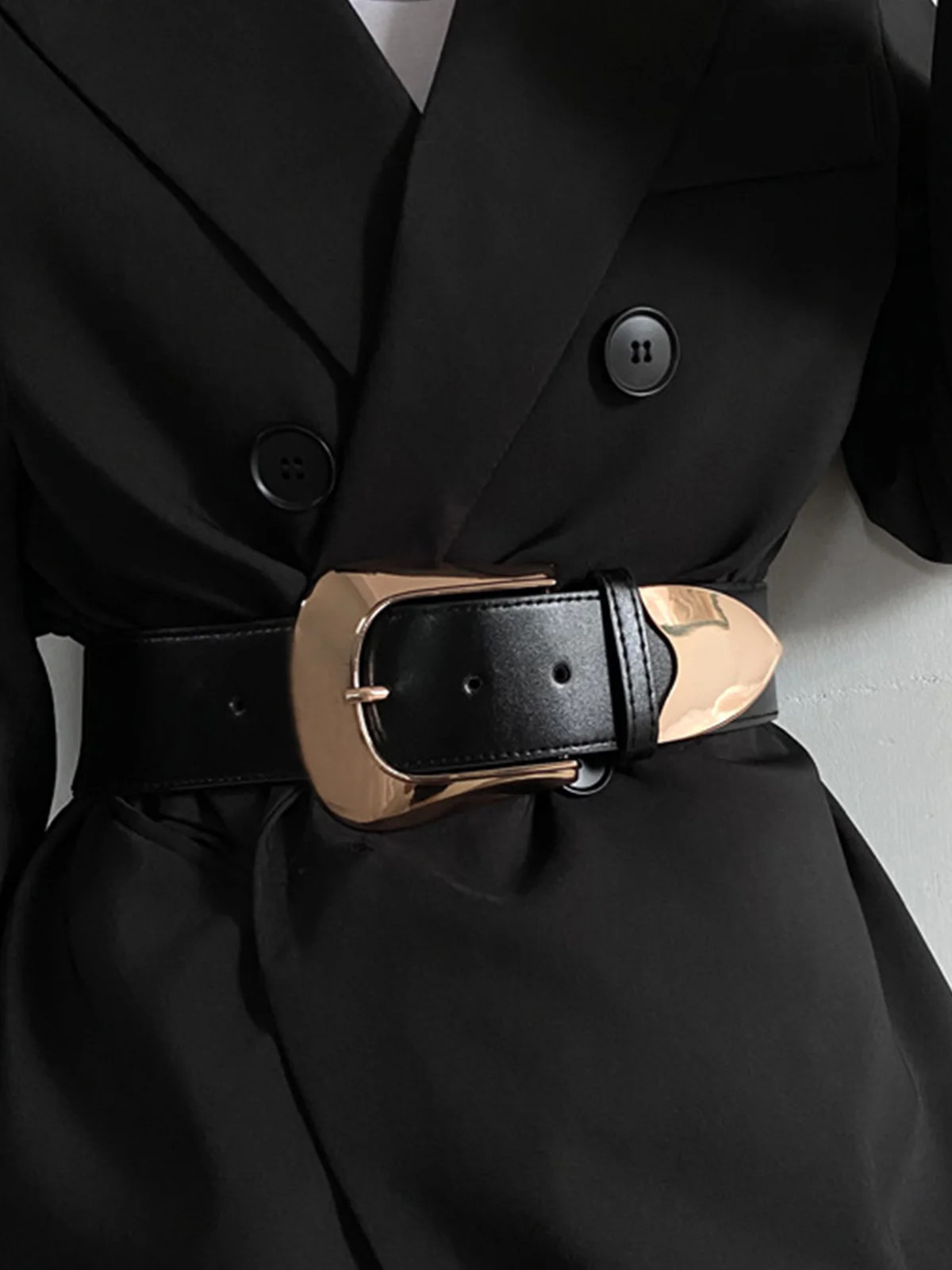 Buckle Wide Belt | Commense