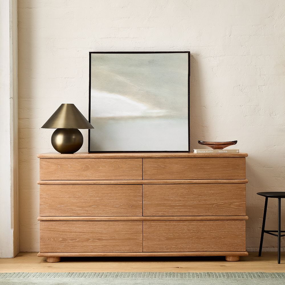 Aggie Cerused 6-Drawer Dresser (60") | West Elm (US)