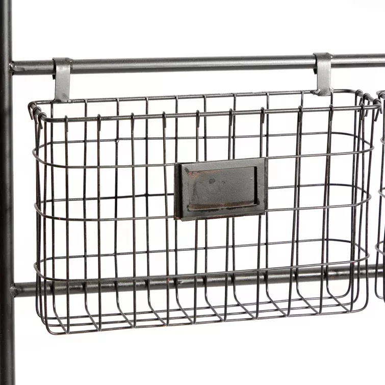 Charlotin Metal Wall Organizer with Wall Baskets