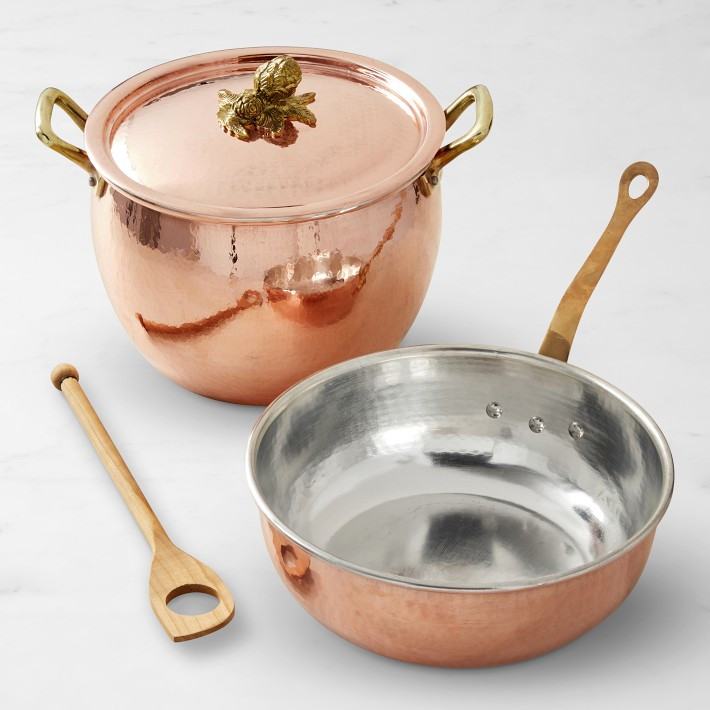 Ruffoni Historia Hammered Copper 4-Piece Cookware Set | Williams-Sonoma