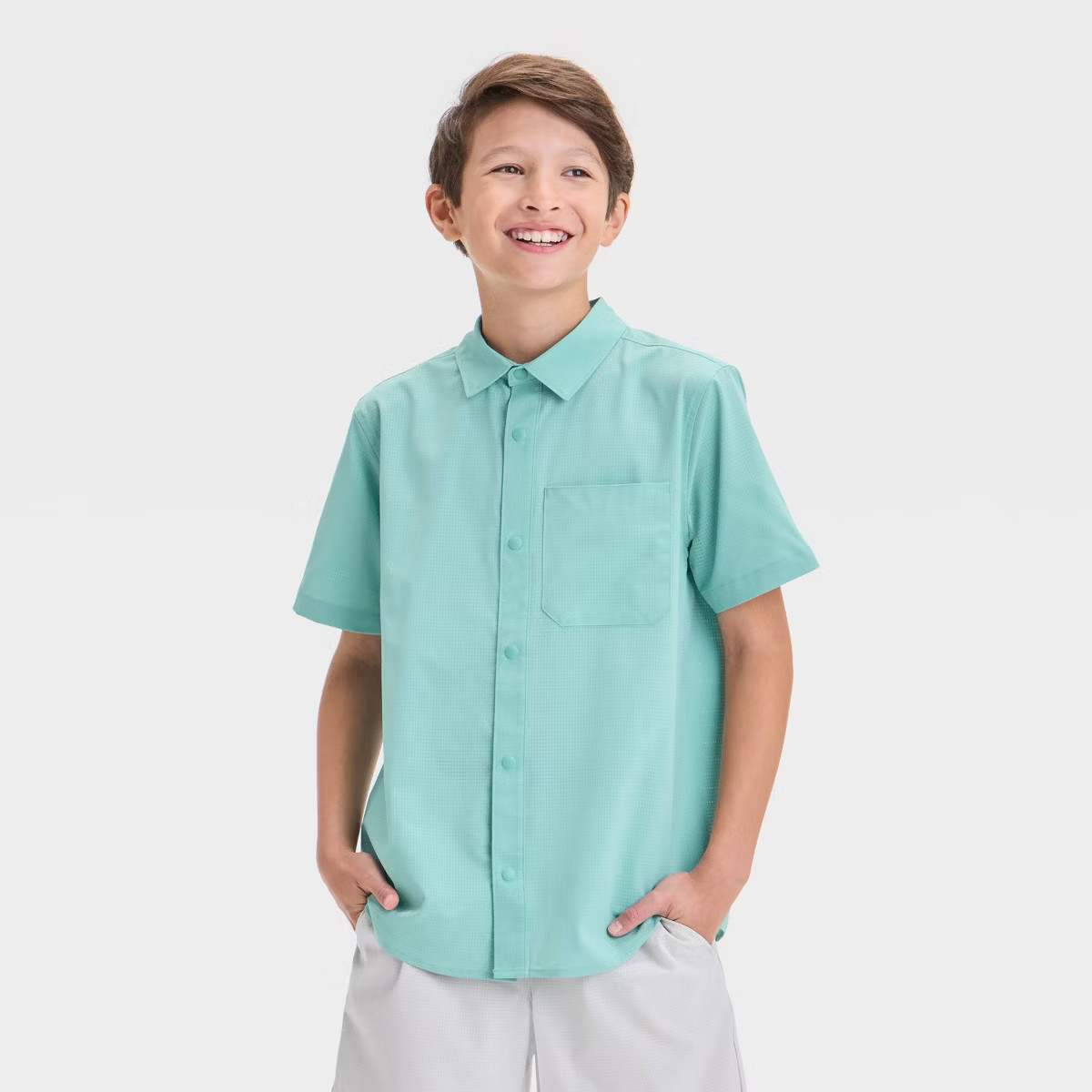 Boys' Short Sleeve Adventure Shirt - All In Motion™ | Target