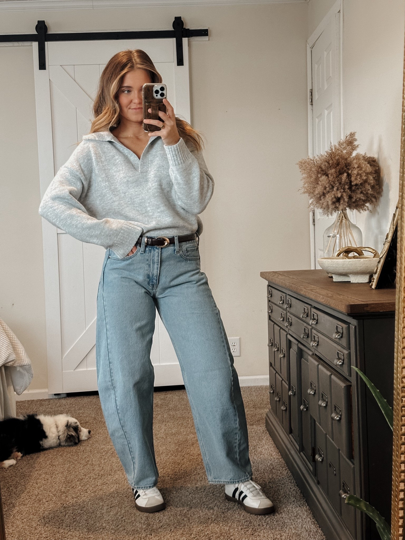 most flattering barrel jeans!! I’m in a 6L 