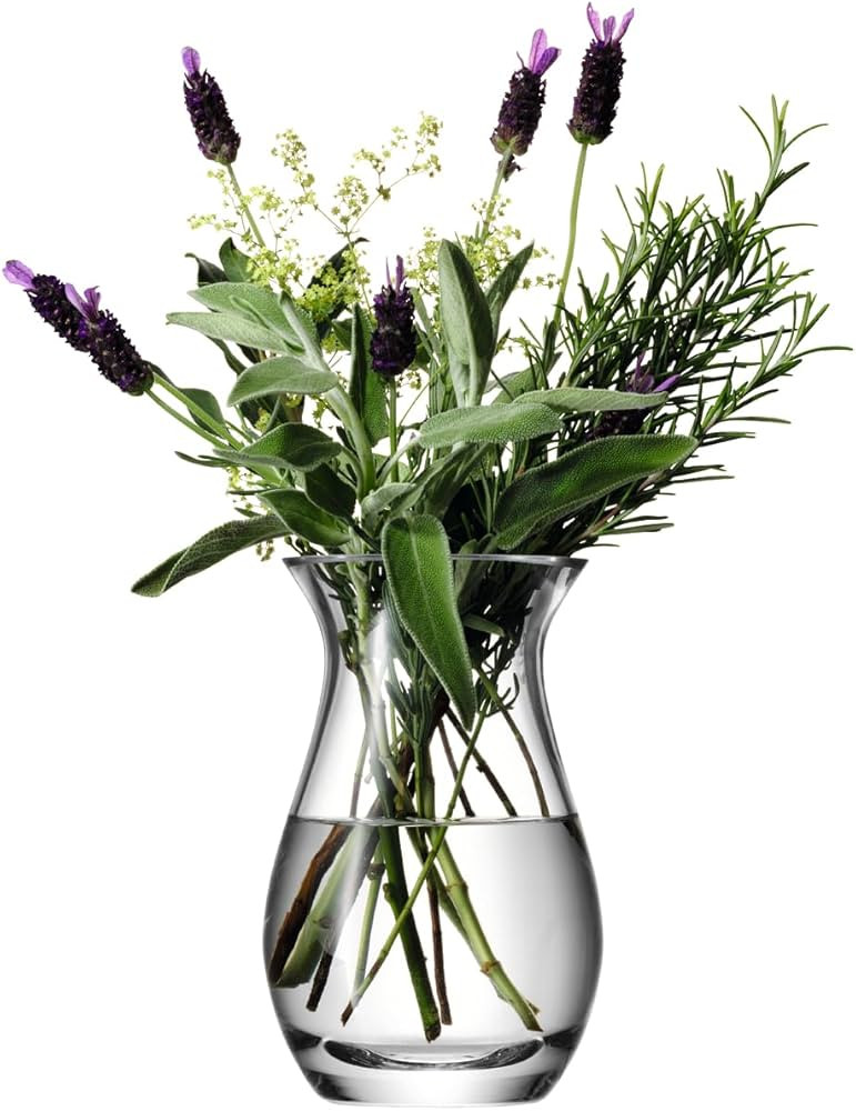 LSA International Flower Posy Vase H 17.5 cm Clear| 1 Unit | Mouthblown and Handmade Glass | FW02 | Amazon (UK)