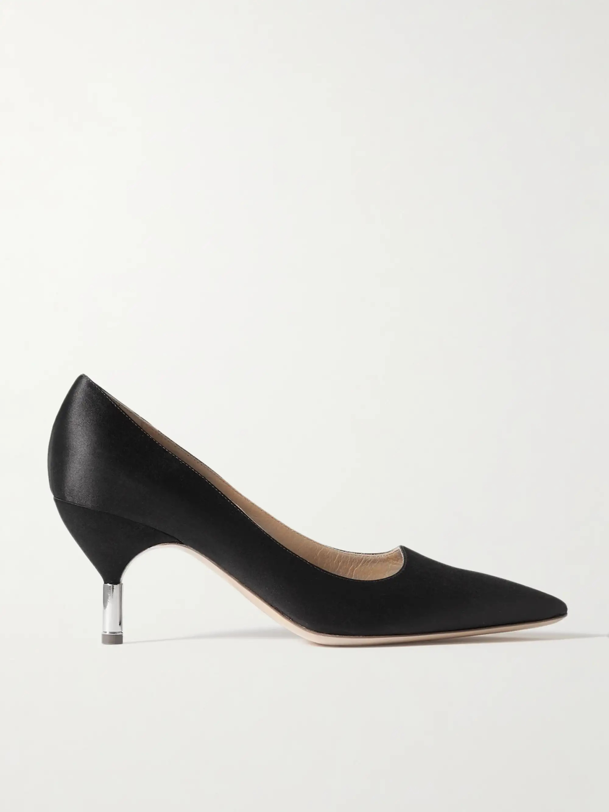 Inaya embellished satin pumps | NET-A-PORTER (US)