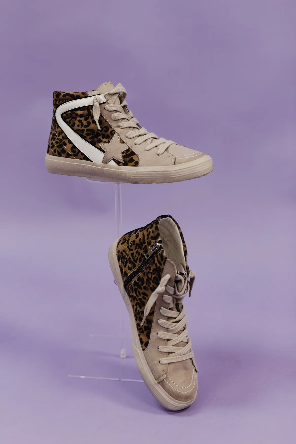 Passion Leopard High-Top Sneakers | Shop Dandy Boutique