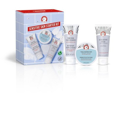 FIRST AID BEAUTY Women's Sensitive Skin Starter Kit: Cleanse, Exfoliate & Hydrate Essentials - 3pc Set, Face Skincare | Target