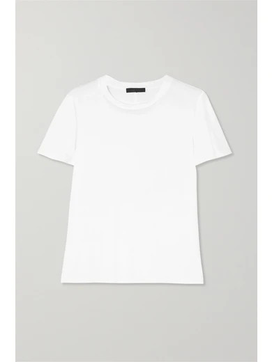 The Row - Wesler Cotton-jersey T-shirt - White | NET-A-PORTER (UK & EU)
