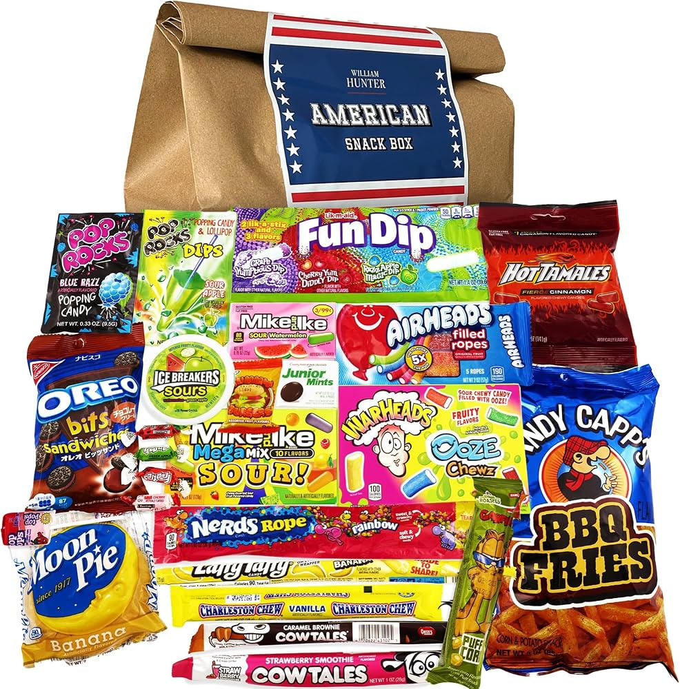 William Hunter American Sweets Gift Bag - Wide Selection Sweet Hamper, Great Value American Sweet... | Amazon (UK)