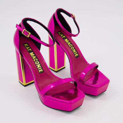 Fuchsia Metallic Heels | TK Maxx