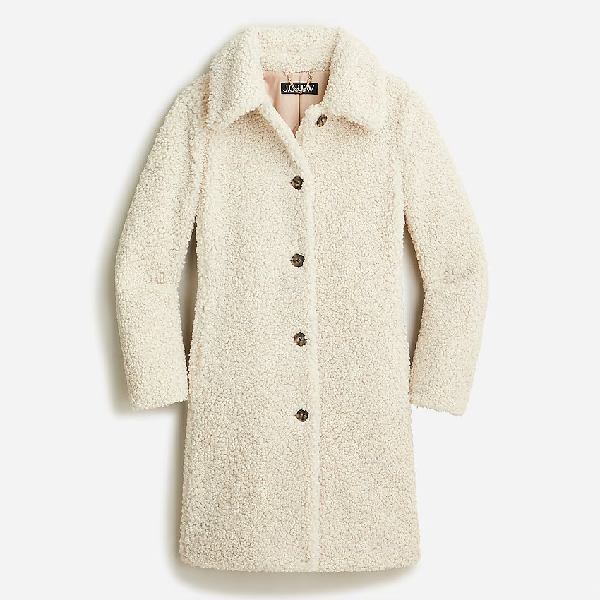 Teddy sherpa lady coat | J. Crew US
