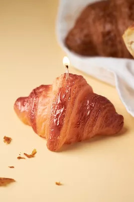 Croissant Shaped Wax Boxed Candle | Anthropologie (US)