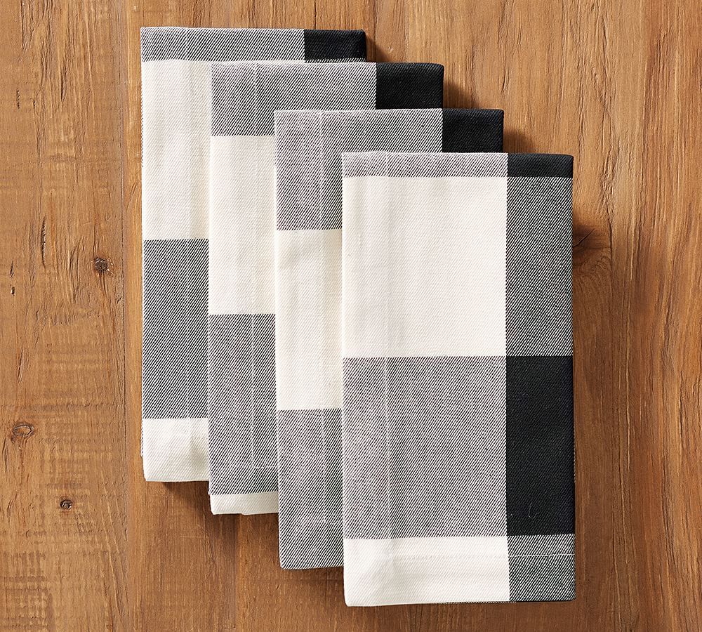 Buffalo Check Napkins - Black/White | Pottery Barn (US)