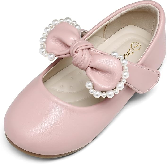 DREAM PAIRS Girl Dress Shoes Mary Jane Flats for Party School Wedding (Toddler/Little Kid) | Amazon (US)