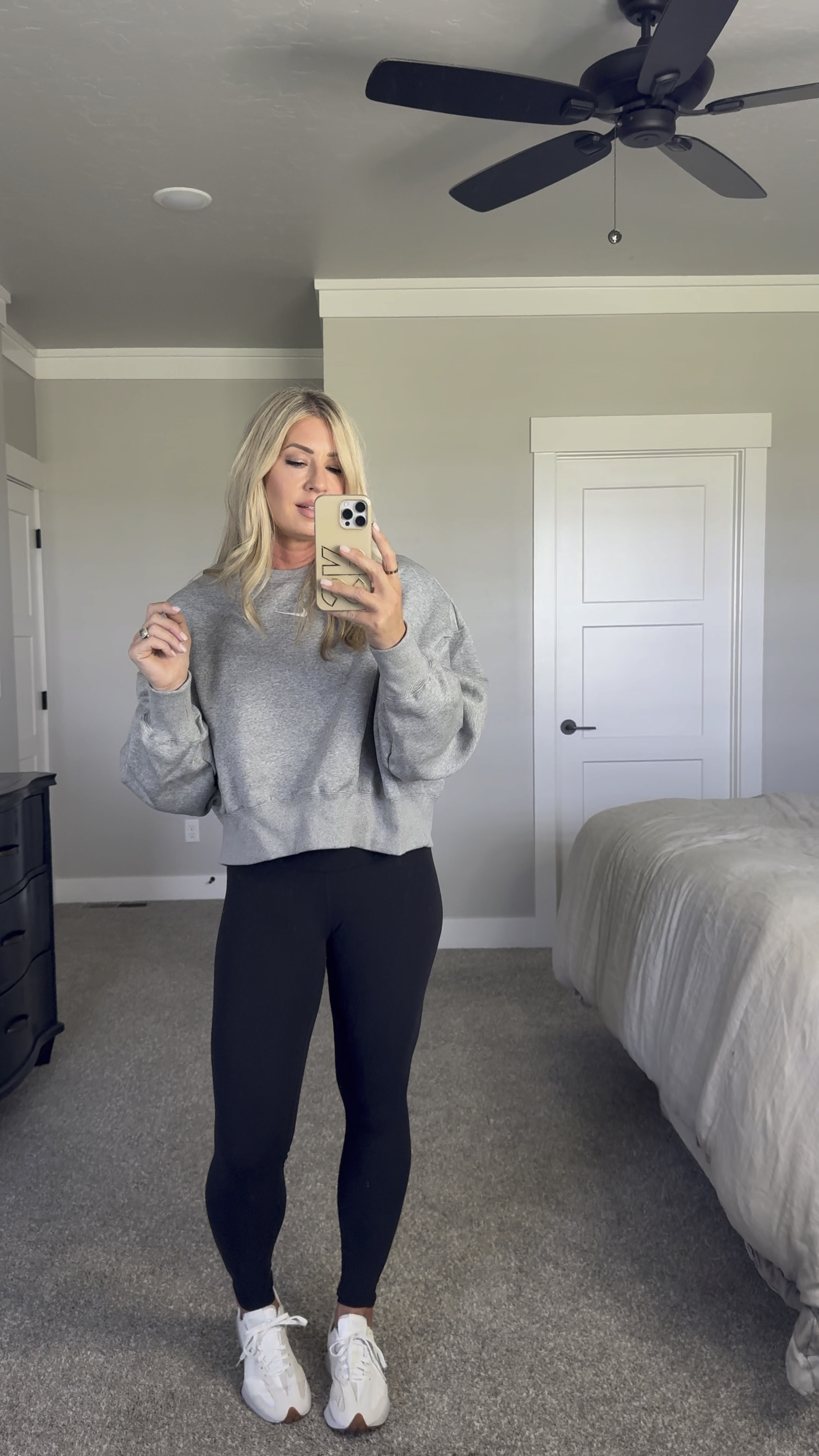 Nike cropped sweatshirt 
Leggings 
New Balance 
NSale 
Nordstrom Anniversary Sale 

#LTKxNSale #LTKSaleAlert #LTKFindsUnder100