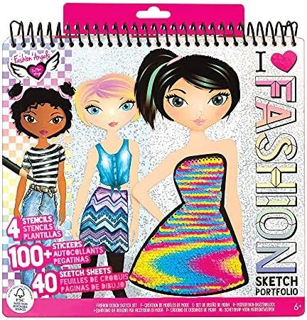 Fashion Angels Fashion Design Sketch Portfolio (11451), Sketch Book for Beginners, Fashion Sketch Pa | Amazon (US)
