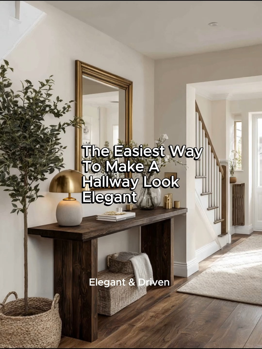 Hallways are often overlooked.

Yet they connect almost every room in the home.

One of the simplest ways to transform a hallway is with a combination designers have relied on for decades: a wood console table paired with a gold-framed mirror.

The wood adds warmth.

The mirror reflects light.

The gold frame introduces just enough refinement.

Together they create a space that feels finished, balanced, and welcoming.

Sometimes elegance isn't about adding more.

It's about choosing the right combination.


Because beautiful homes are built through thoughtful details. 

 #LTKHome