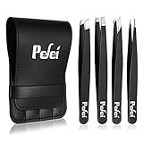 Pefei Tweezers Set - Professional Stainless Steel Tweezers for Eyebrows - Great Precision for Fac... | Amazon (US)