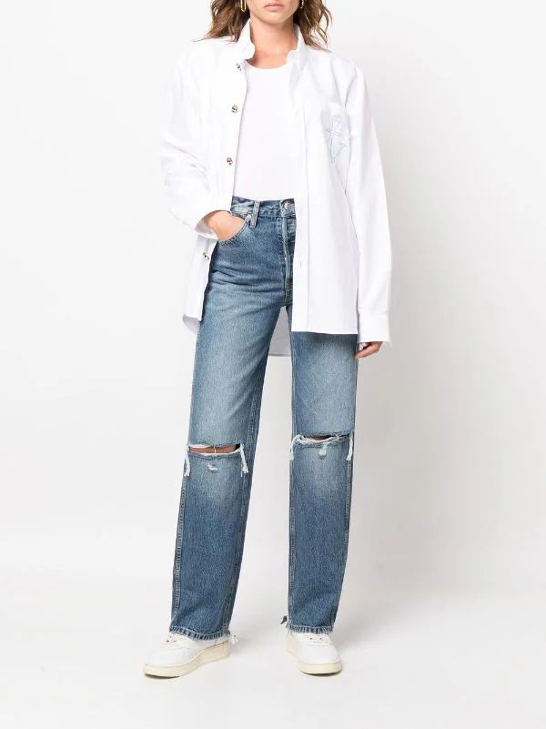 RE/DONE '90s high-rise Loose Jeans - Farfetch | Farfetch Global