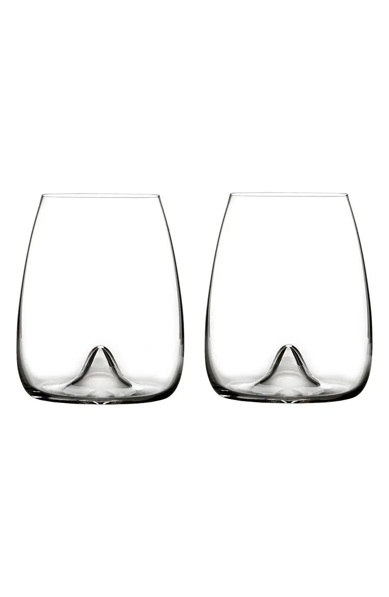 Waterford Elegance Set of 2 Fine Crystal Stemless Wine Glasses | Nordstrom | Nordstrom