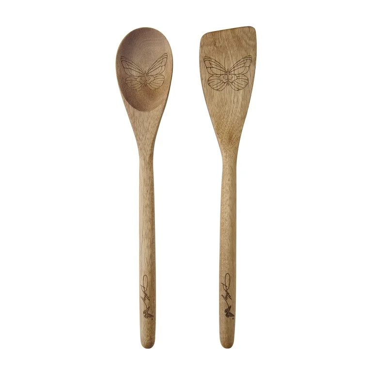 Dolly Parton Acacia Wood Kitchen Tool Set of 2 | Walmart (US)