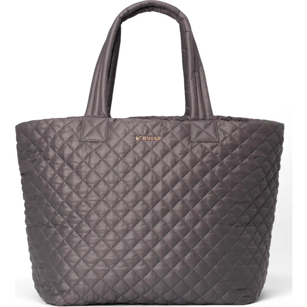 MZ Wallace Deluxe Large Metro Tote in Medium Gray at Nordstrom | Nordstrom