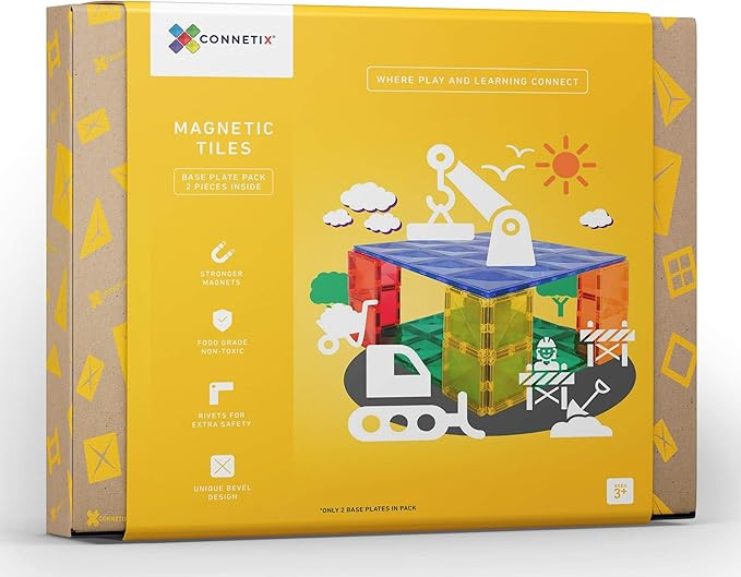 Connetix Tiles 2 pc Base Plate Pack | Amazon (US)