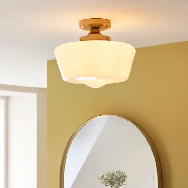 Mondez Bathroom 1 Light Flush Ceiling Fitting | Dunelm