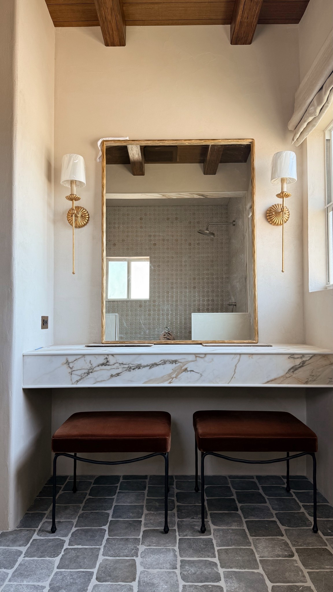Bathroom progress—the velvet stools just arrived! 😍 Can’t wait to finish this space.

#LTKHome #LTKSaleAlert