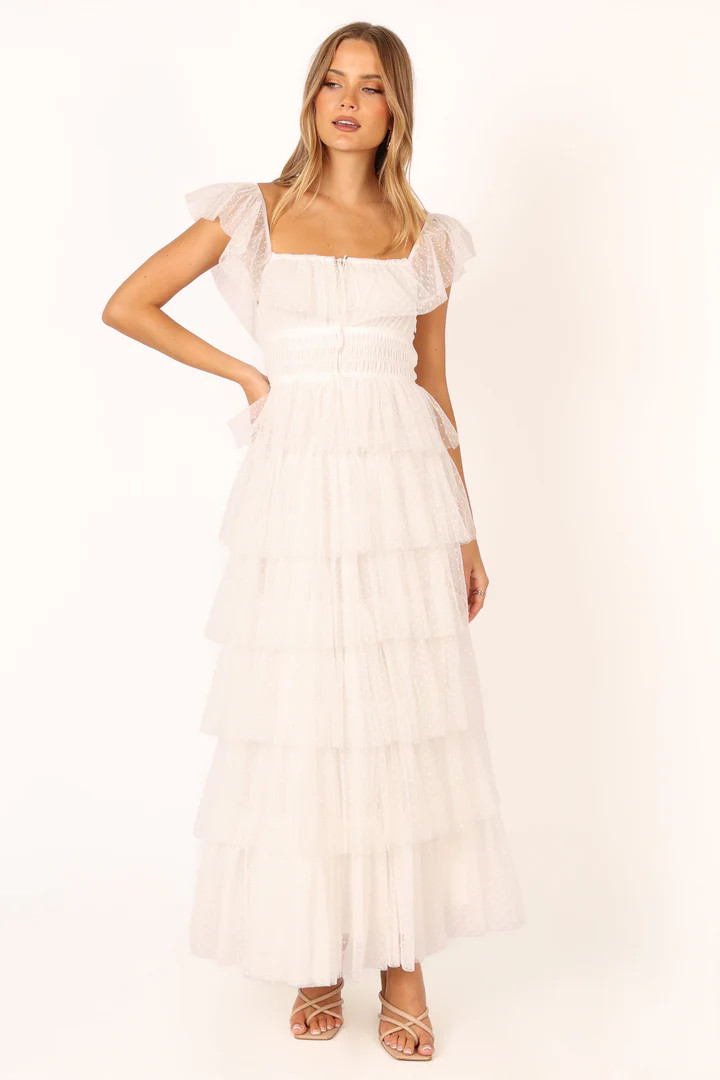 Belle Maxi Dress - Off White | Petal & Pup (US)