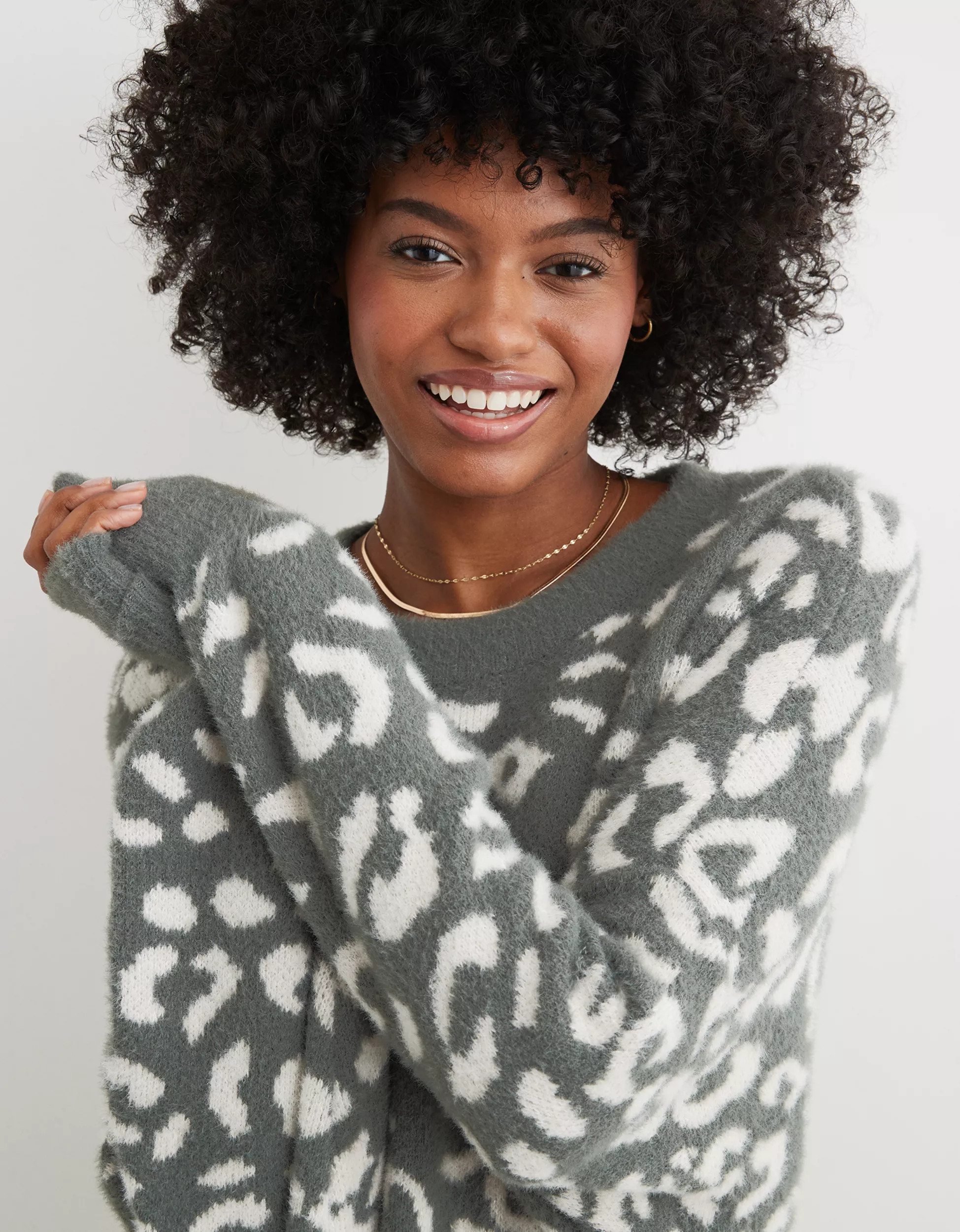 Aerie Leopard Buttercream Sweater | Aerie