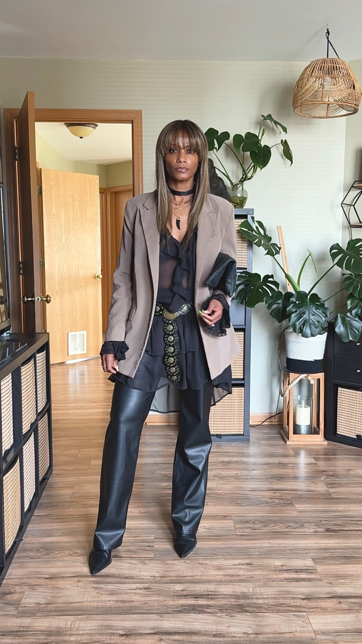 Shop this similar look here! 

Bohemian chic / Boho Lux / girly girl / spring style / leather and sheer

#LTKSpringSale #LTKmomlife