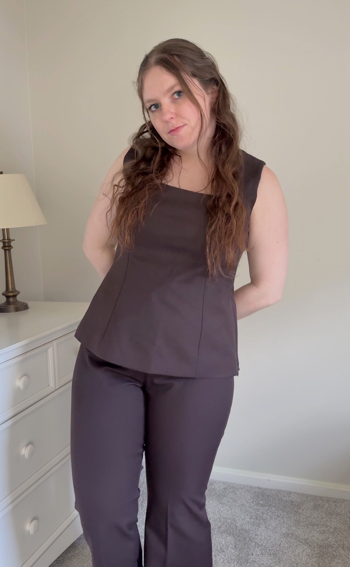 New from Abercrombie! Forme Bootleg pants and the Forme Squareneck top! Top is size L and pants I’m wearing 32 short. Super comfy and stretchy.

#LTKWorkwear #LTKootd #LTKMidsize