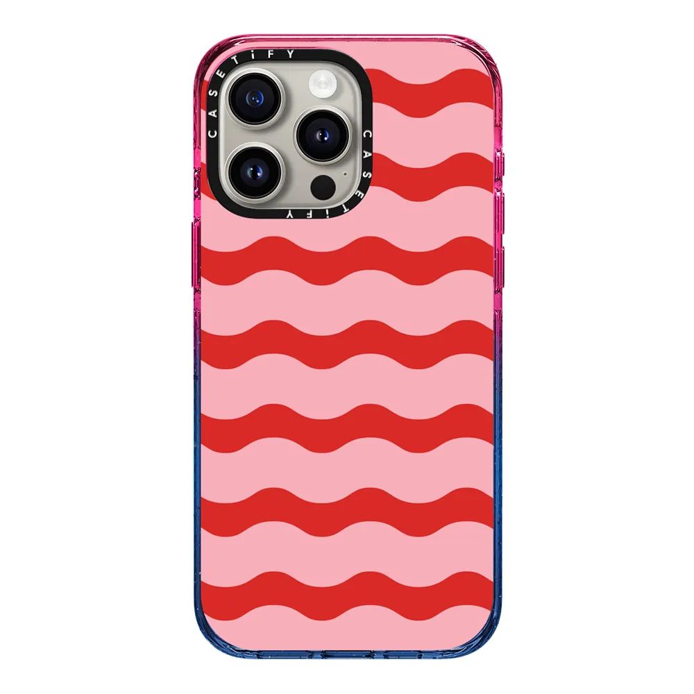 Red And Pink Wavy Stripe | Casetify (Global)