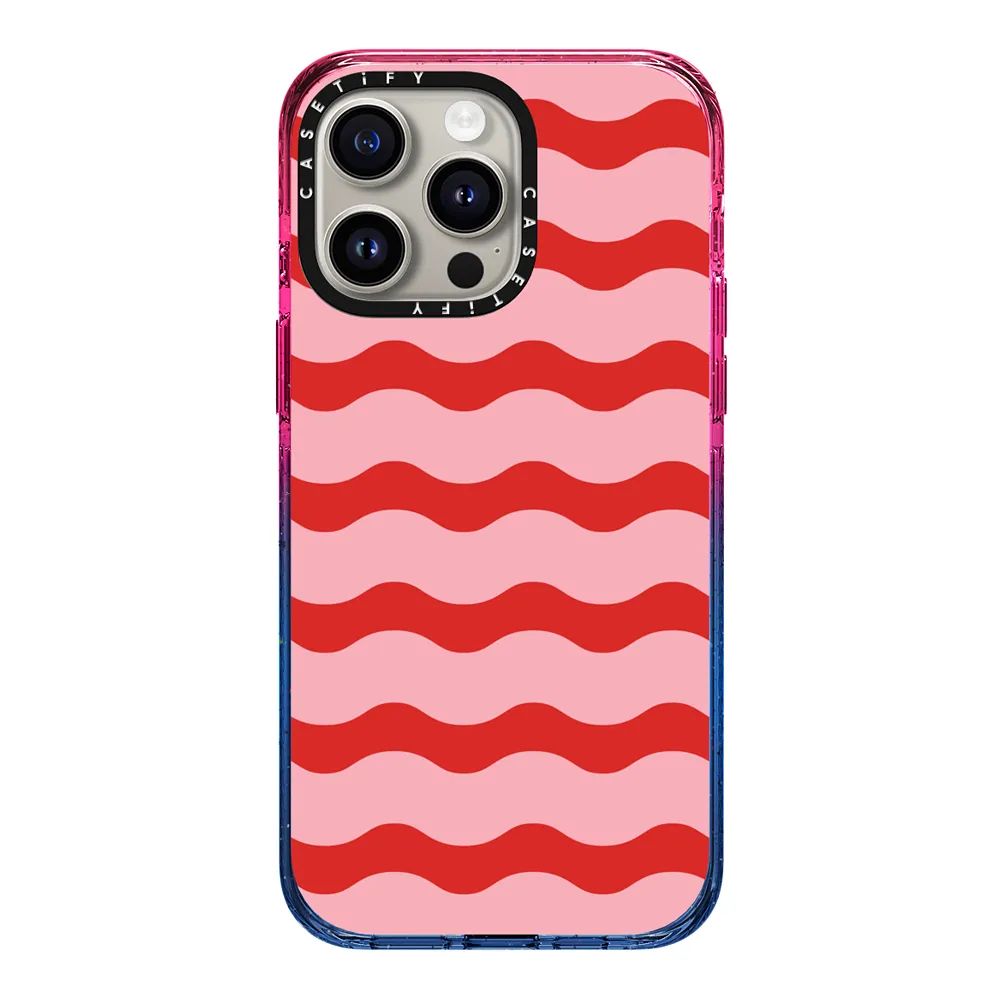 Red And Pink Wavy Stripe | Casetify (Global)