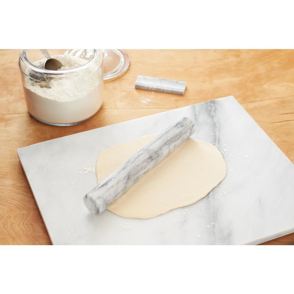 Fox Run White Marble French Rolling Pin | The Home Depot