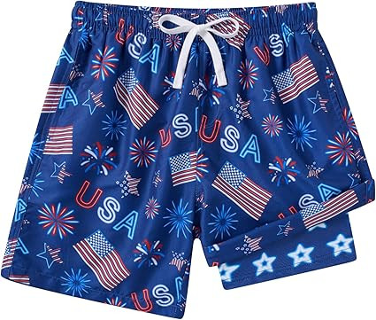 Cozople 7-20T Boys Swim Trunks with Compression Liner Big Boys Quick Dry Bathing Suit Stretch 2 i... | Amazon (US)