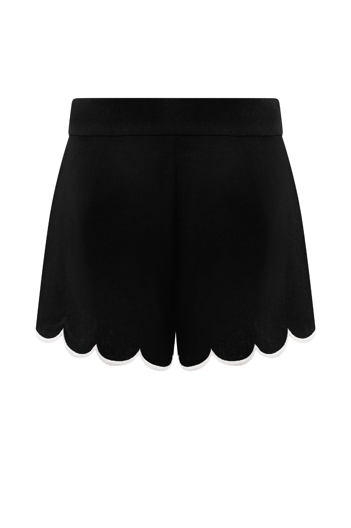 Scallop Shorts - Black | MESHKI US