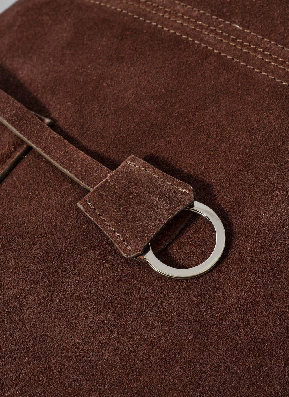 Rue Brown Suede Tote Bag | Mint Velvet