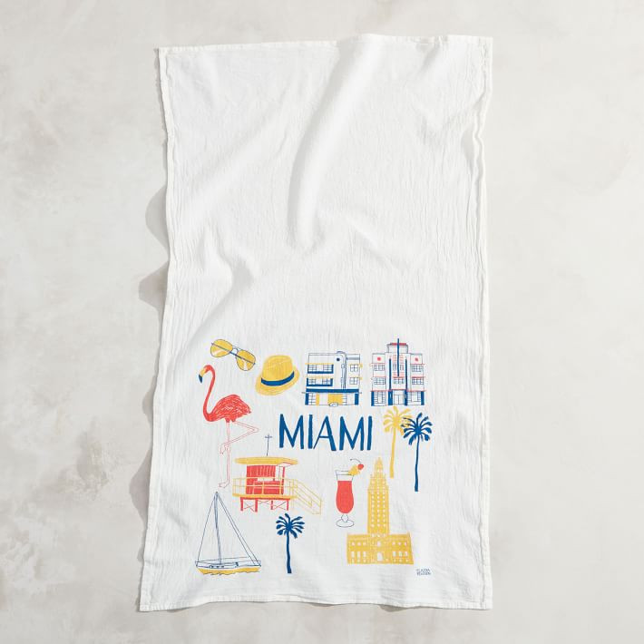 Claudia Pearson City Tea Towels | West Elm | West Elm (US)