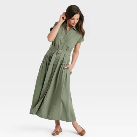 30% Off!! Target Circle week is here until July 13th!! NEW ARRIVALS!! Women's Short Sleeve Belted Midi Shirtdress - Universal Thread in Olive Green color
3 color options!




Target, Target dress, dress


#LTKOver40 #LTKSaleAlert #LTKSummerSales