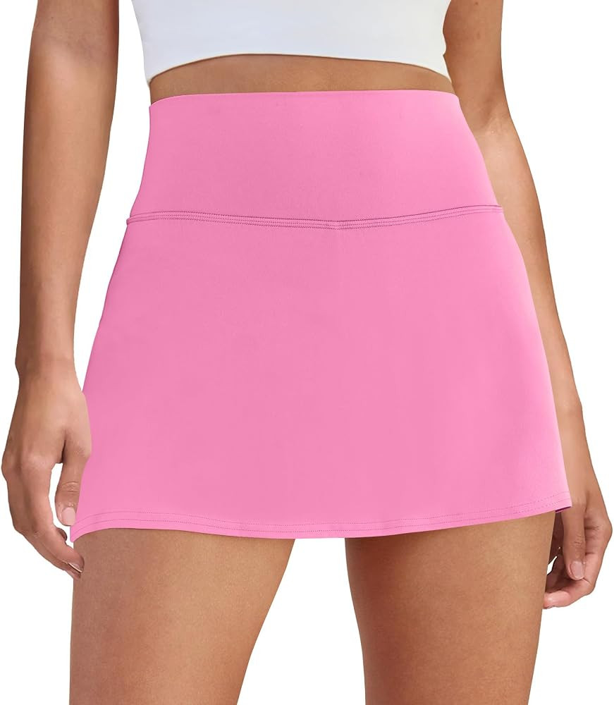 DLOODA Womens Skort Tennis Skirt with Pocket Shorts Mini Golf Skirts High Waisted Athletic Skorts... | Amazon (US)