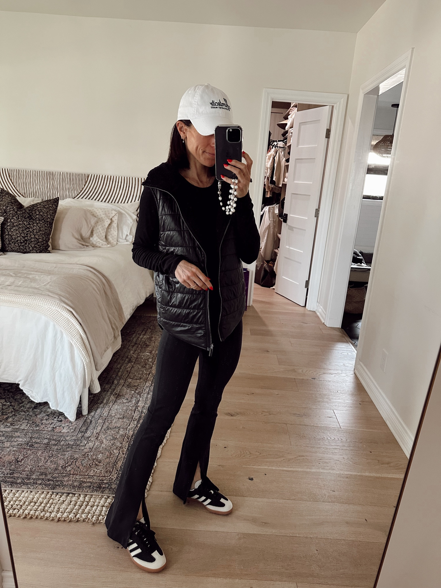 Today’s outfit from January’s capsule 
Leggings are short gal friendly 