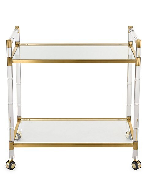 Duval Acrylic Bar Trolley | Saks Fifth Avenue