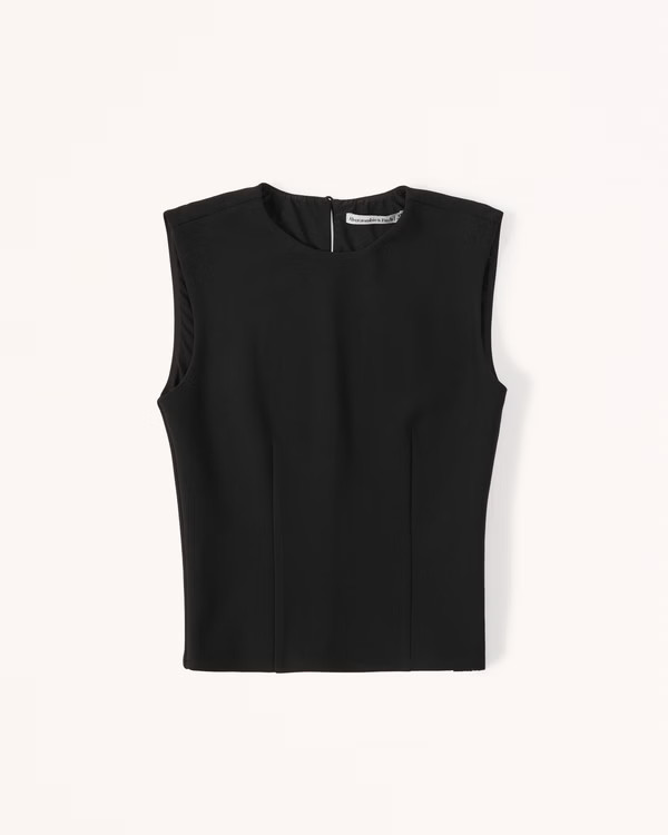 High-Neck Shell Top | Abercrombie & Fitch (US)
