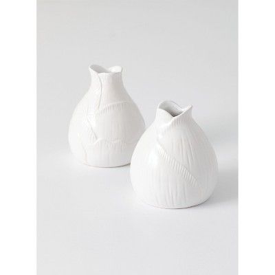 Sullivans Set of 2 White Bud Vase 4.5"H White | Target