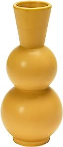 Bloomingville Stoneware Vase, Mustard, 4" L x 4" W x 9" H | Amazon (US)